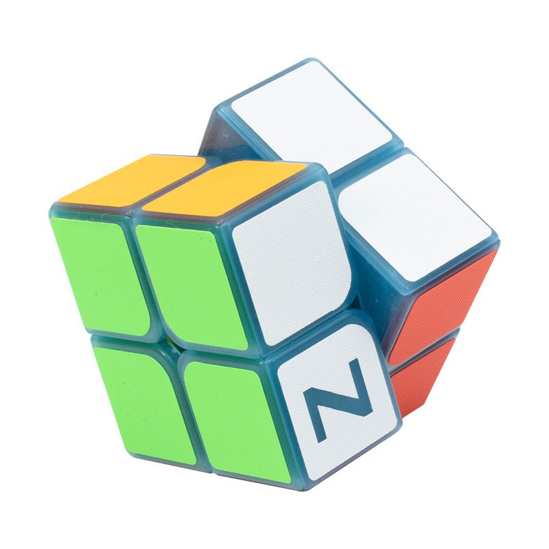 Qiyi Transparent Luminous Blue Pyramid Jelly Color Series Second And Third Order Children'S Decompression Toy Rubik'S Cube - Image 1